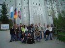 Devant le château de Neuschwanstein